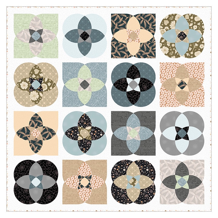 Digitally Printed Quilt Top - Folk Festival - 70"x70"
