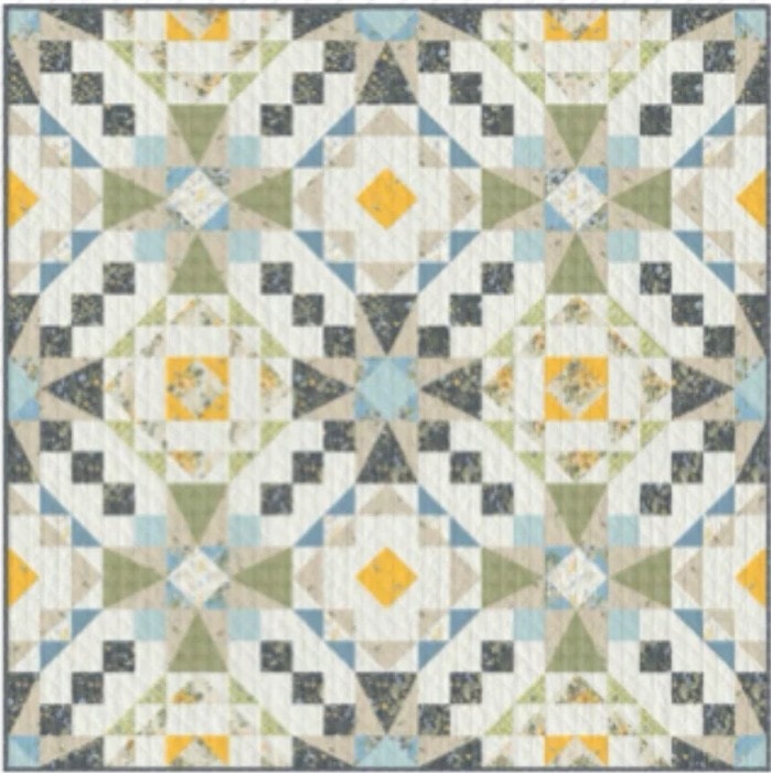 Digitally Printed Quilt Top - Home Grown - 60"x62"