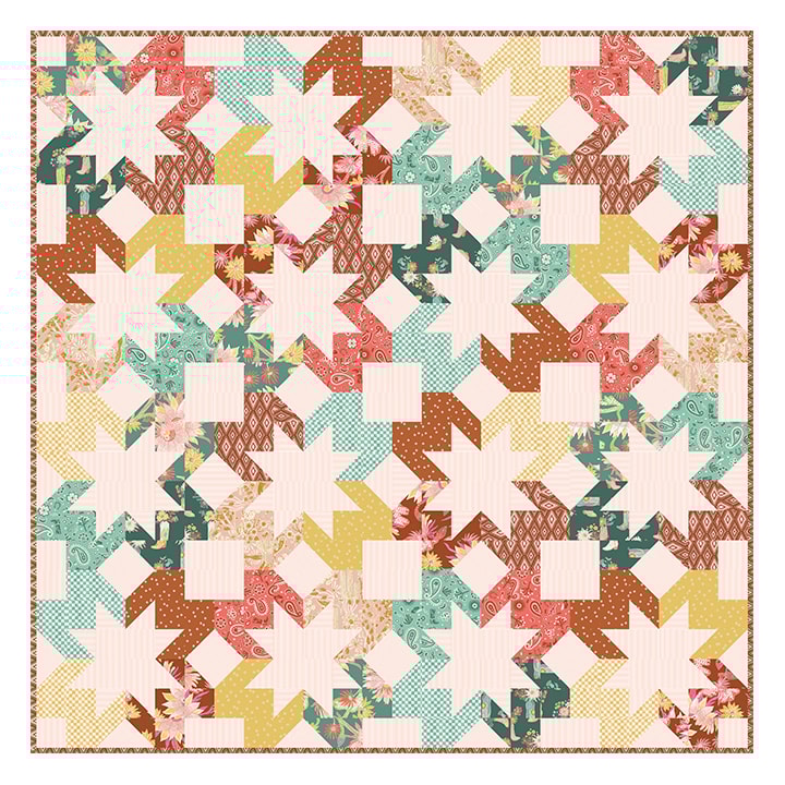 Digitally Printed Quilt Top - Starlight - 60"x60"