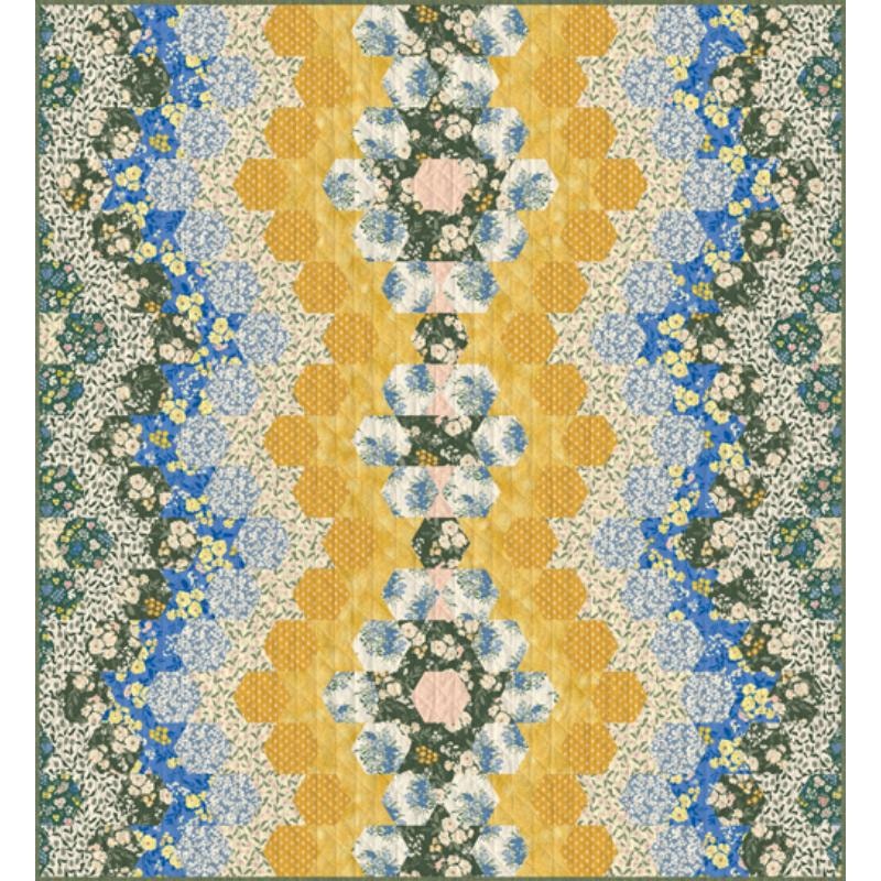 Digitally Printed Quilt Top - Garden's Chronicle - 60"x68"