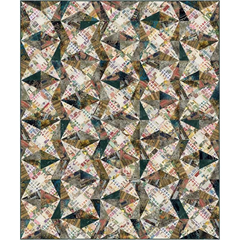 Digitally Printed Quilt Top - Nebula Quilt - 72"x72" (2pcs 36"x72")