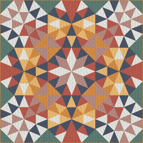 Digitally Printed Quilt Top - Hivernacle - 100"x100"