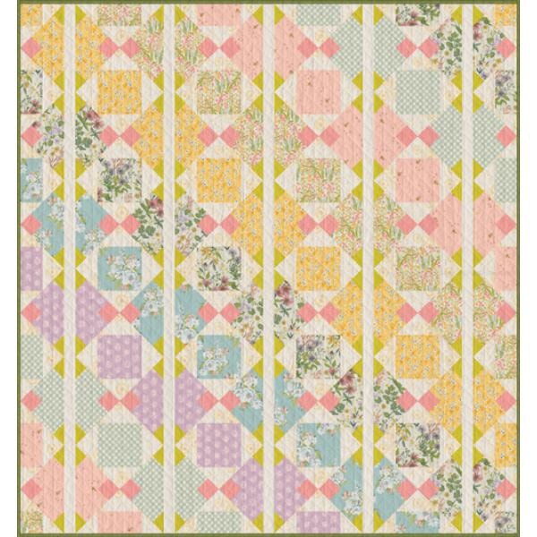 Digitally Printed Quilt Top - Days in the Sun - 68"x74"