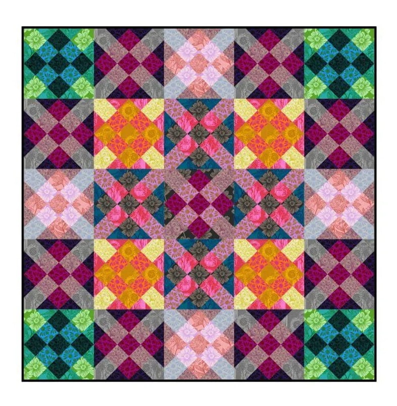 Digitally Printed Quilt Top - Indelible Quilt - 60"x60"
