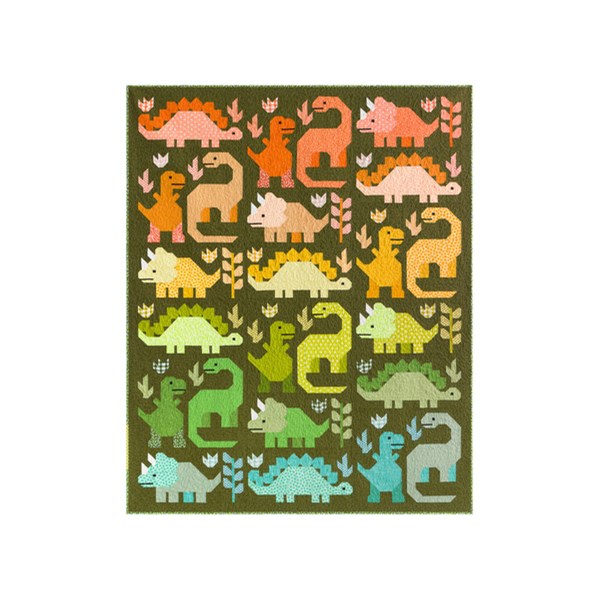 Dinosaurs Quilt Kit | Paintbox | Elizabeth Hartman