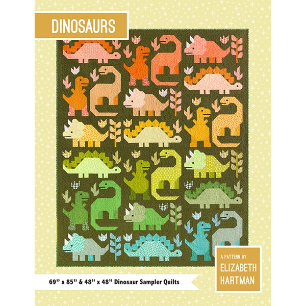 Dinosaurs Quilt Pattern by Elizabeth Hartman