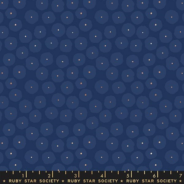 Disco Dots - Navy Metallic