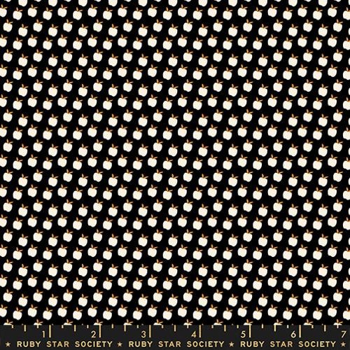Ditsy Apples - Black