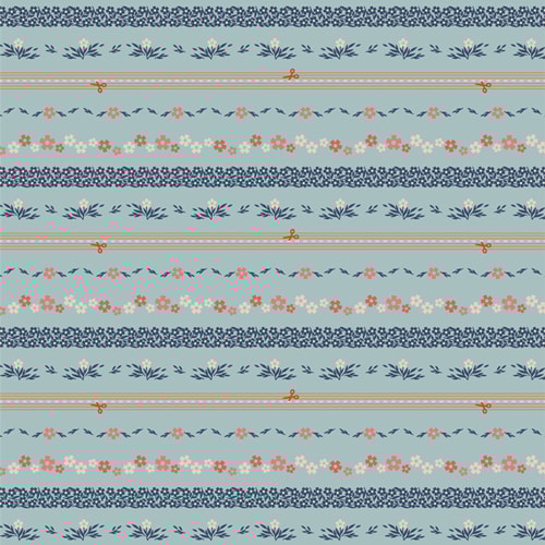 Ditsy Chain Bound - Sky