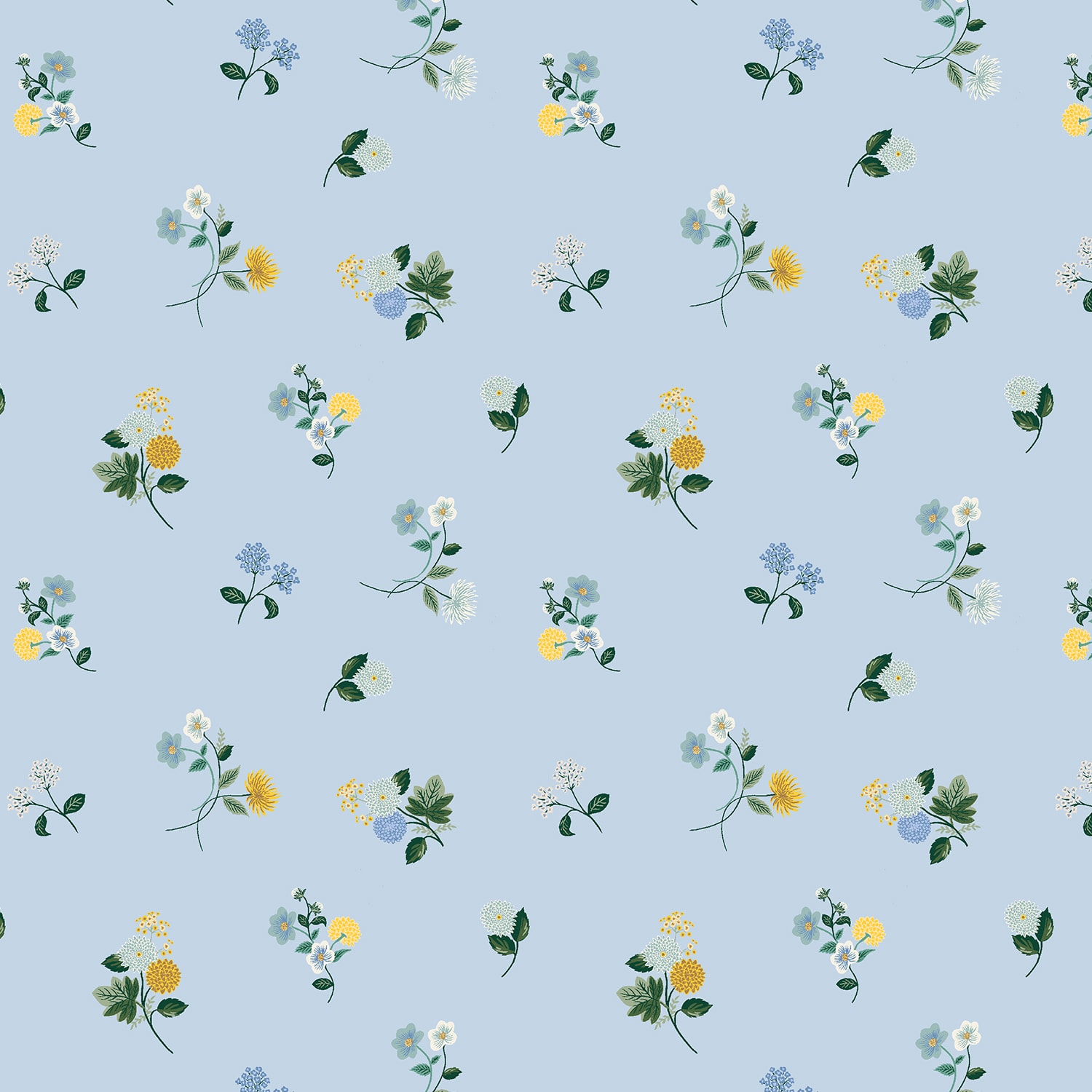 Ditsy Dahlia - Blue