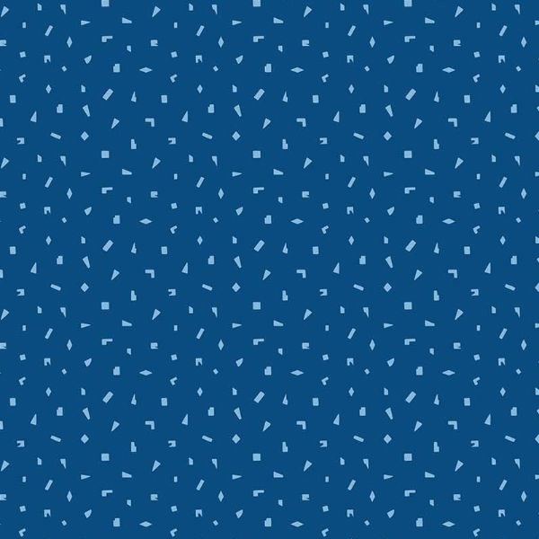 Ditsy Geo in Navy
