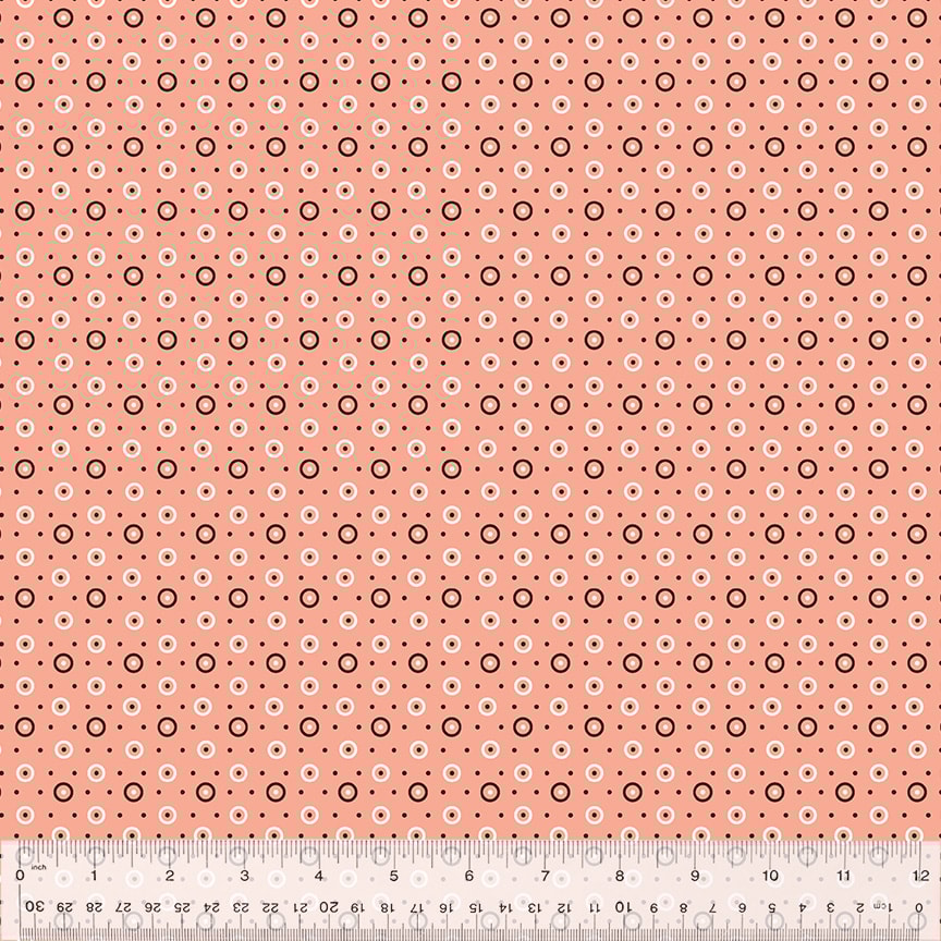 Dot And Circle - Coral