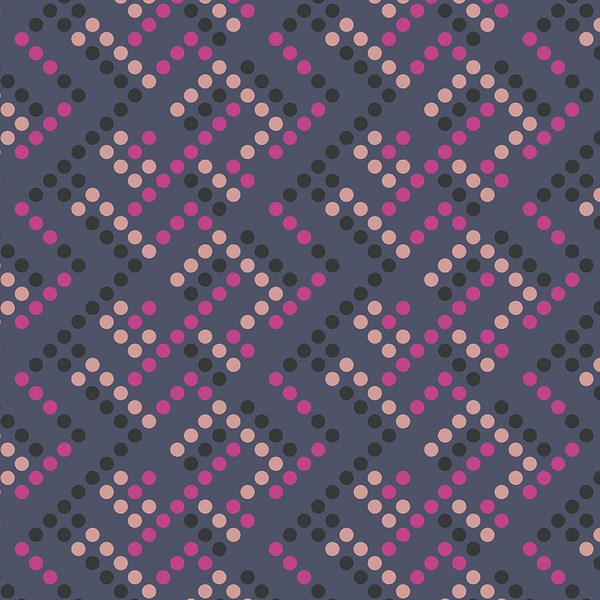 Dotted Geo - Plum