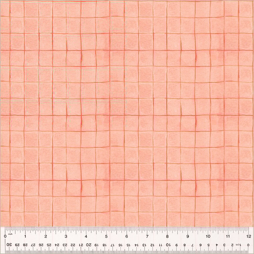 Drawn Plaid - Salmon