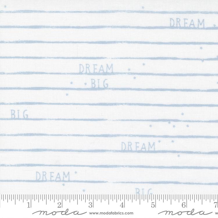 Dream Big Stripe - White Blue