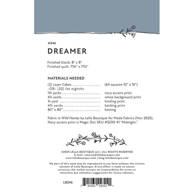 Dreamer Quilt Pattern | Lella Boutique