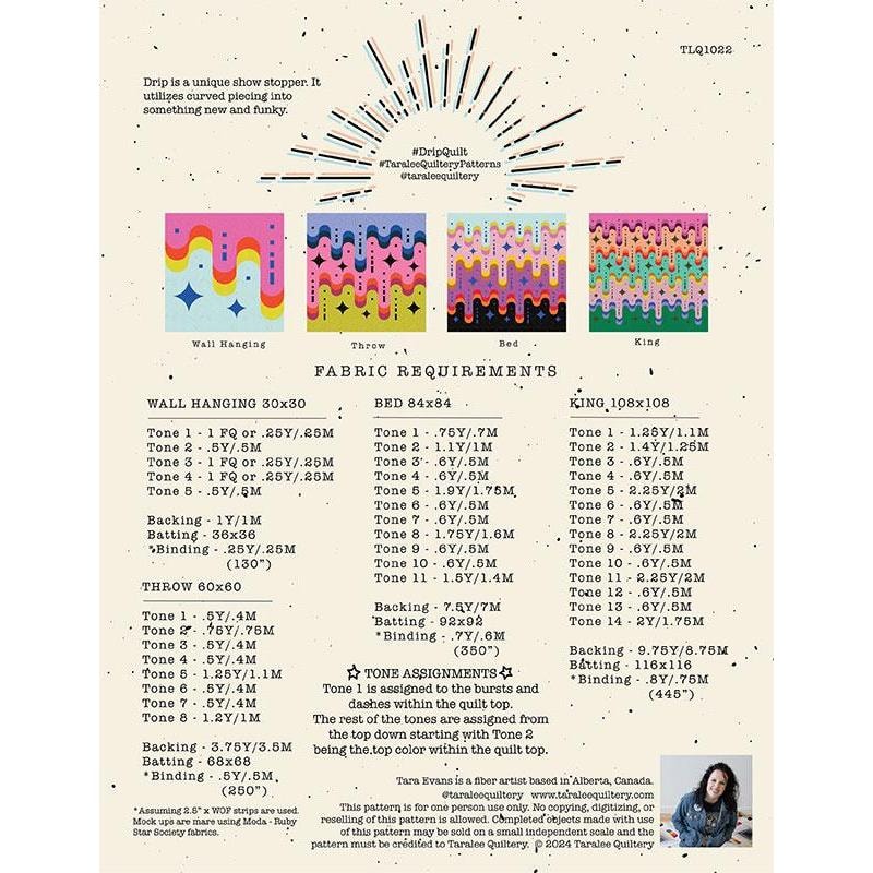 Drip Quilt Pattern | Taralee Quiltery