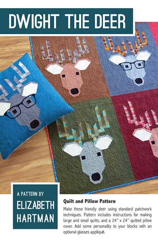 Dwight the Deer Quilt and Pillow Pattern by Elizabeth Hartman