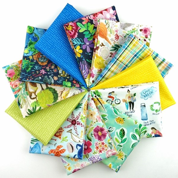 Earth Day Fat Quarter Bundle | August Wren | 12 FQs