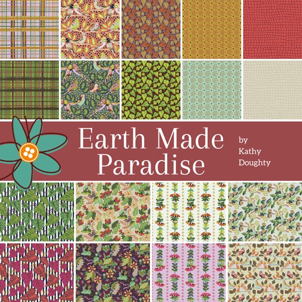 Earth Made Paradise Fat Quarter Bundle | Kathy Doughty | 17 FQs