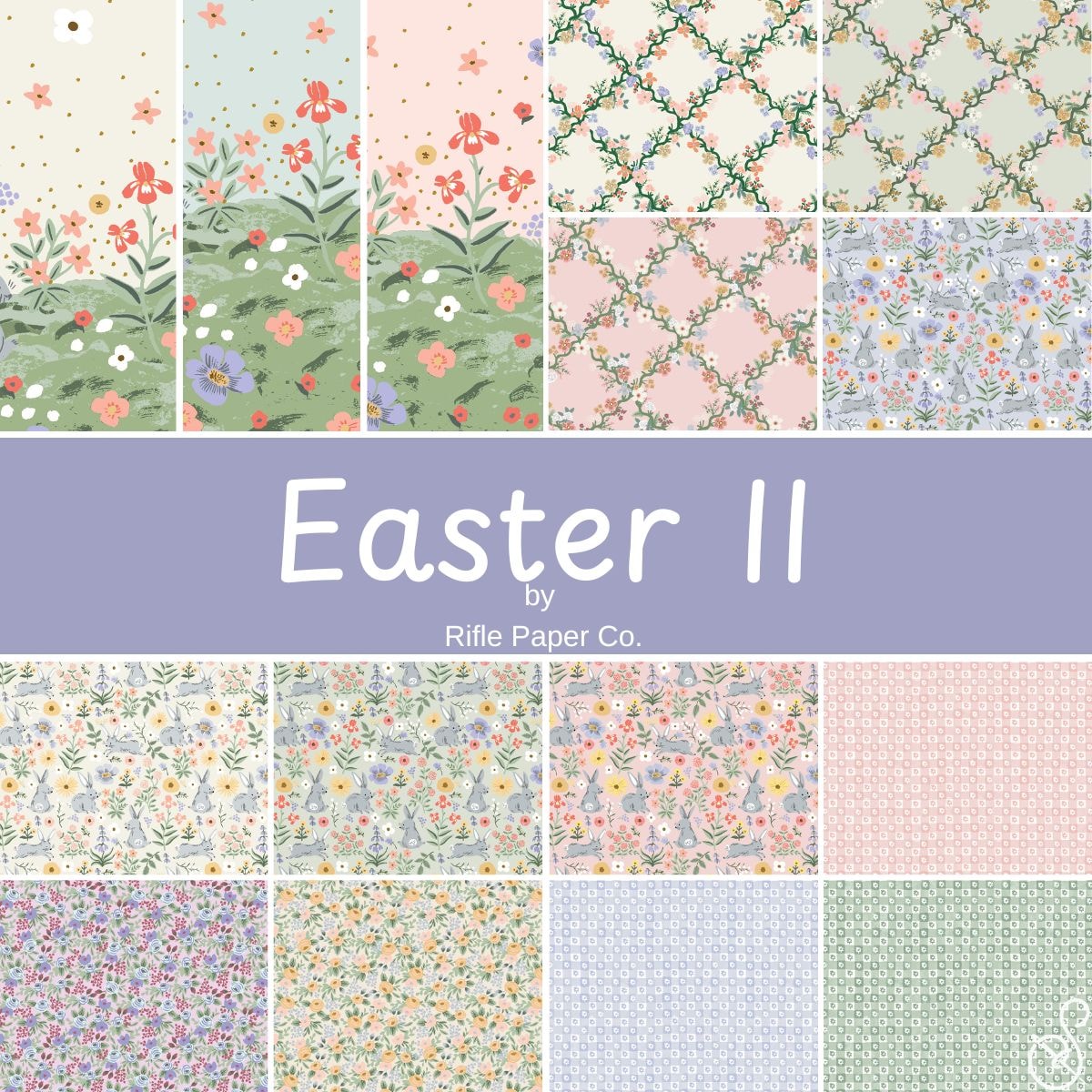 Easter II Fat Quarter Bundle | Rifle Paper Co. | 15 FQs