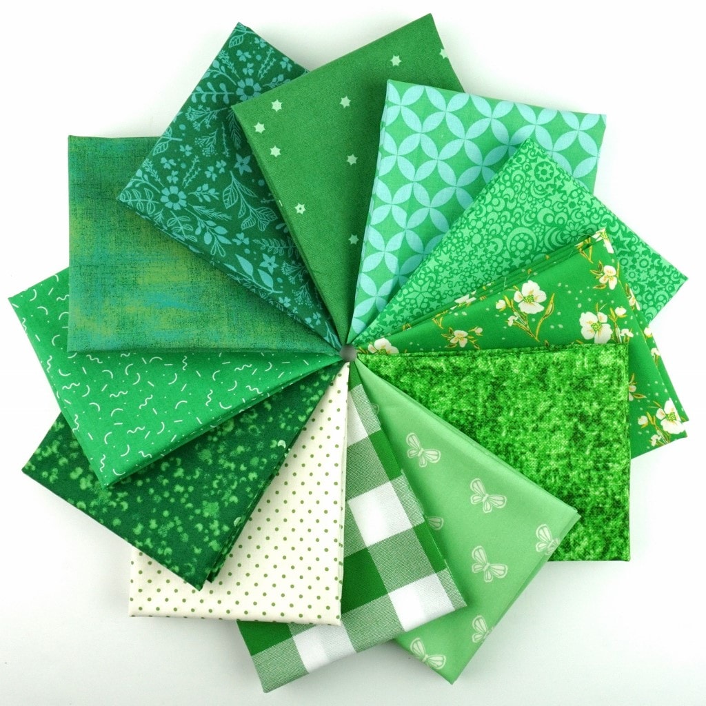 Color Play Easy Being Green Fat Quarter Bundle