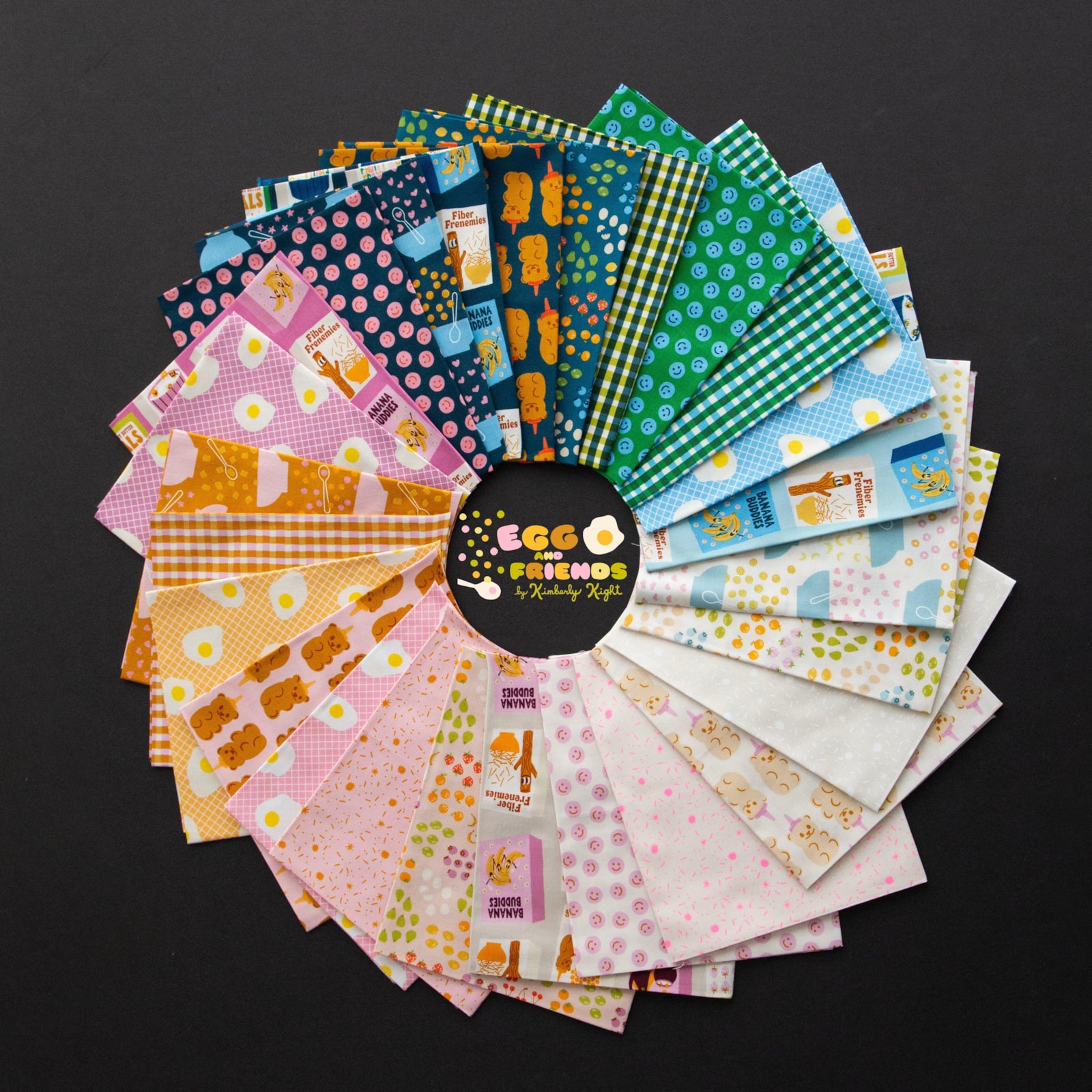 Egg and Friends Fat Quarter Bundle | Kim Kight | 26 FQs