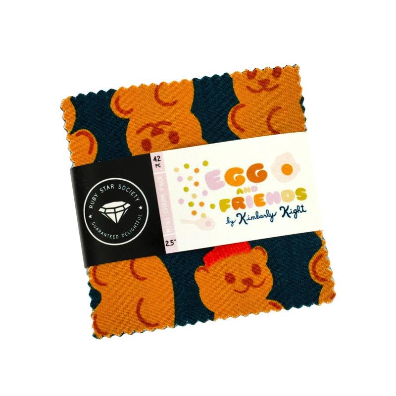 Egg and Friends Mini Charm Pack | Kim Kight | 42- 2.5" Squares