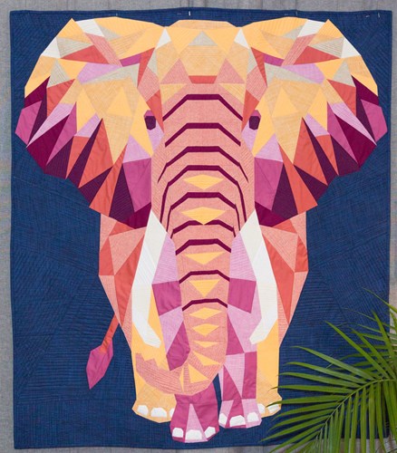 Elephant Abstractions Quilt Kit in Fall Textures