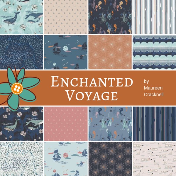 Enchanted Voyage Fat Quarter Bundle by Maureen Cracknell for Art Gallery Fabrics