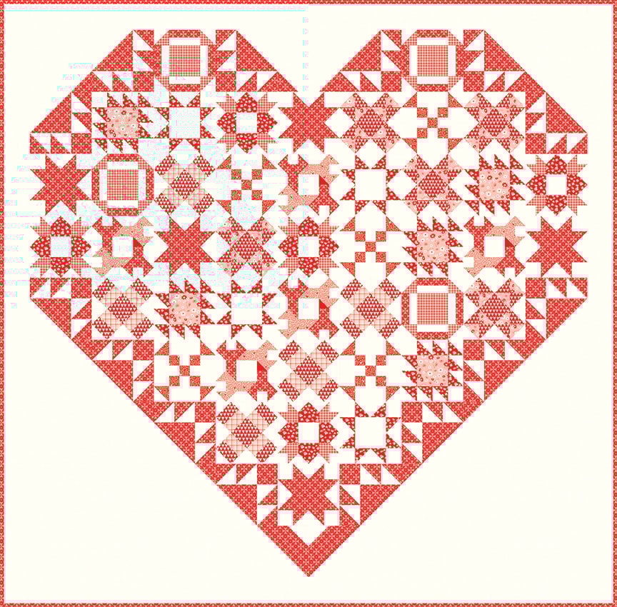 Endless Love Quilt Kit | You & Me | Sandy Gervais