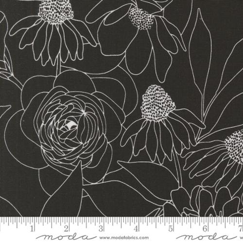 Etched Floral - Ink