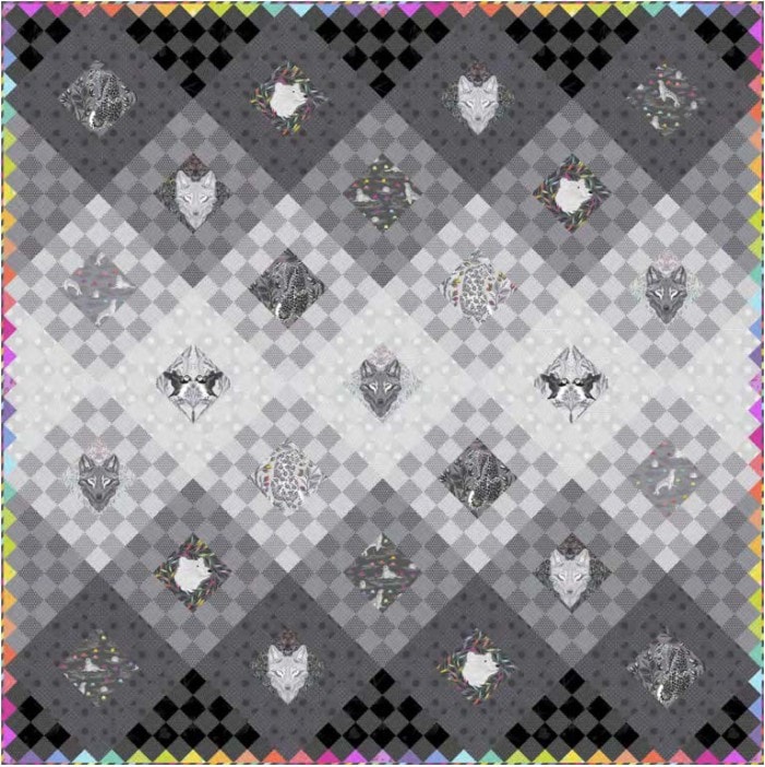 Fade to Gray Quilt Kit | Graywork | Tula Pink