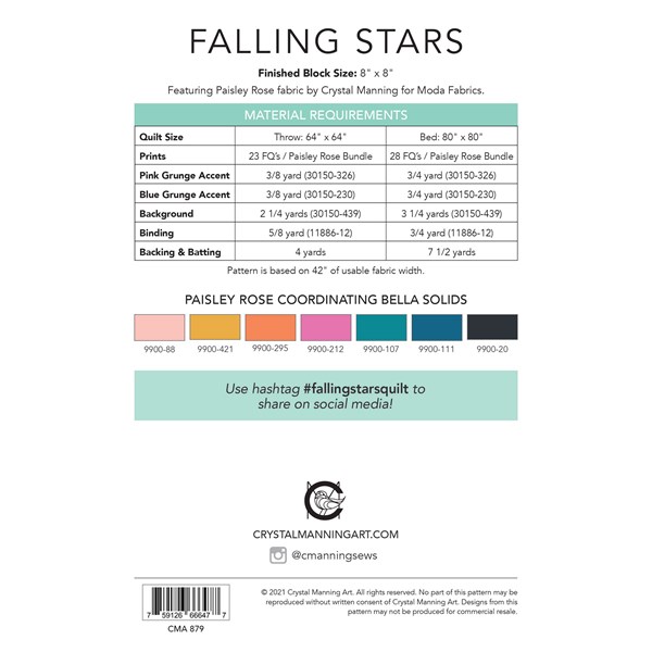 Falling Stars Quilt Pattern | Crystal Manning