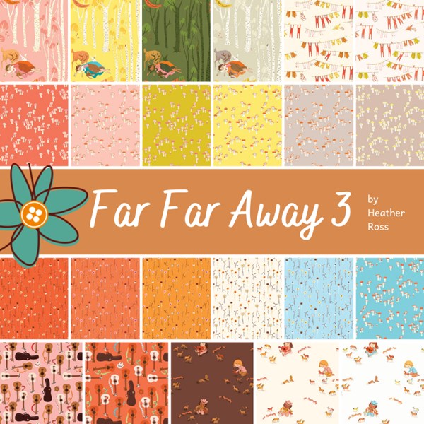 Far Far Away 3 Fat Quarter Bundle | Heather Ross | 23 FQs
