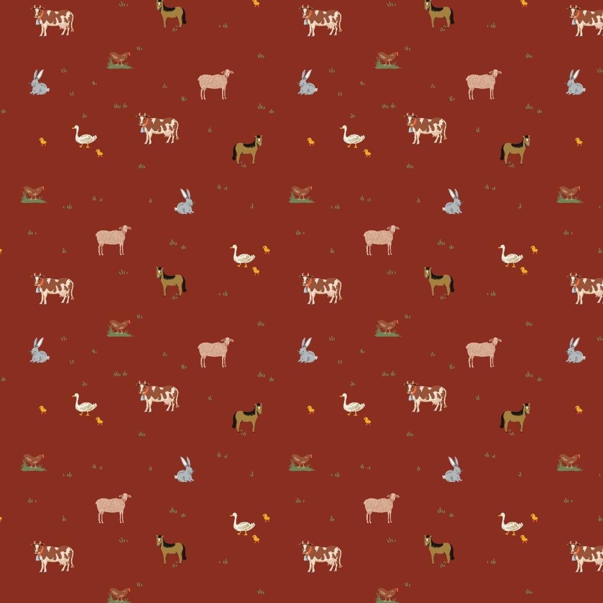 Farm Animals - Crimson