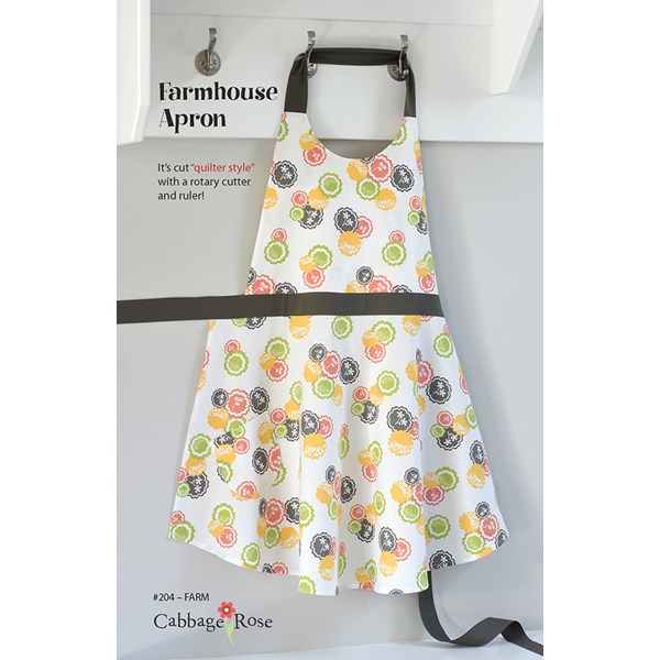 Farmhouse Apron Pattern | Cabbage Rose