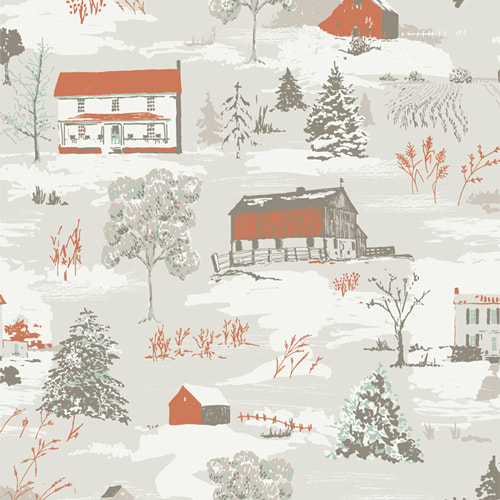 Farmhouse Winter - Snow