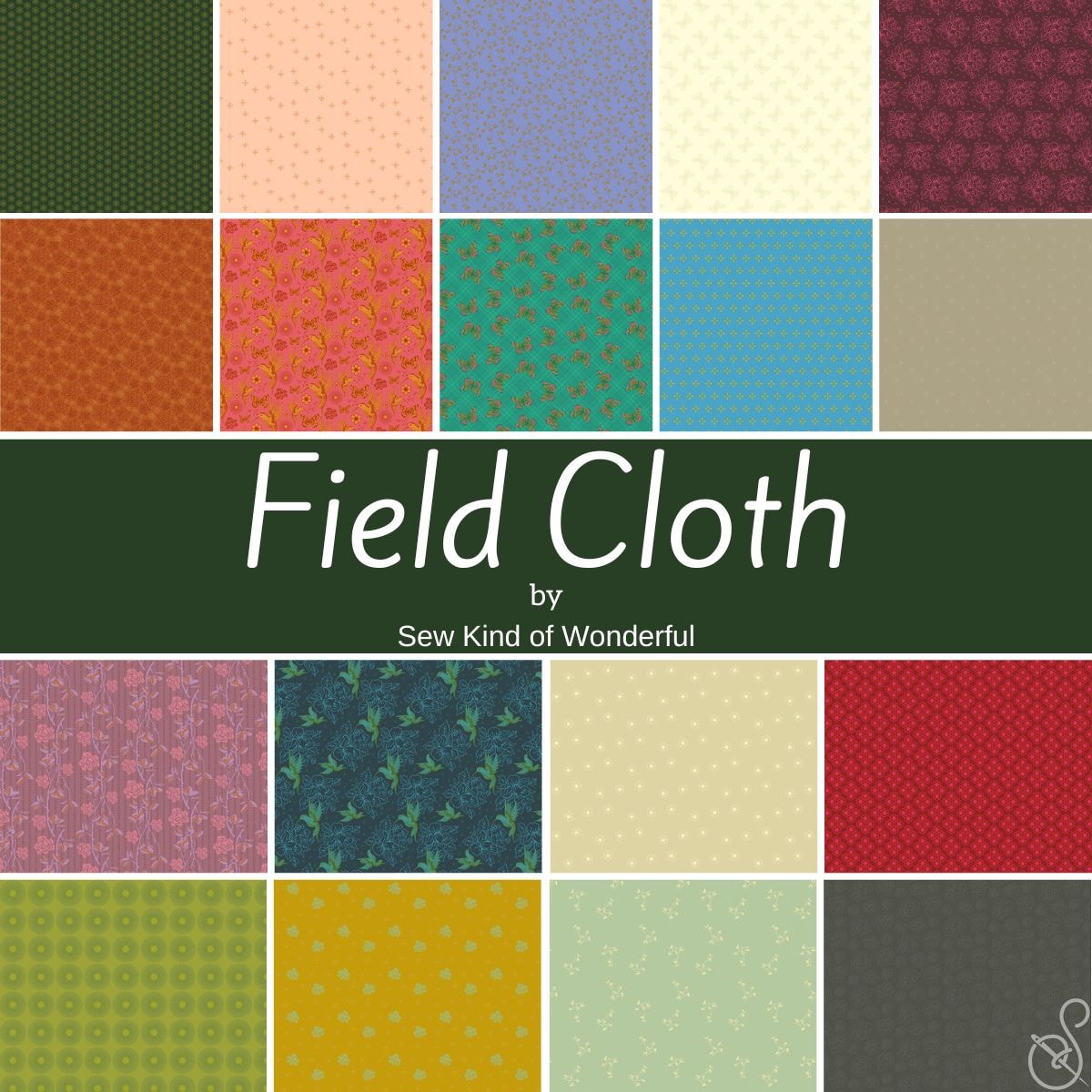 Field Cloth Quarter Bundle | Sew Kind of Wonderful | 18 FQs