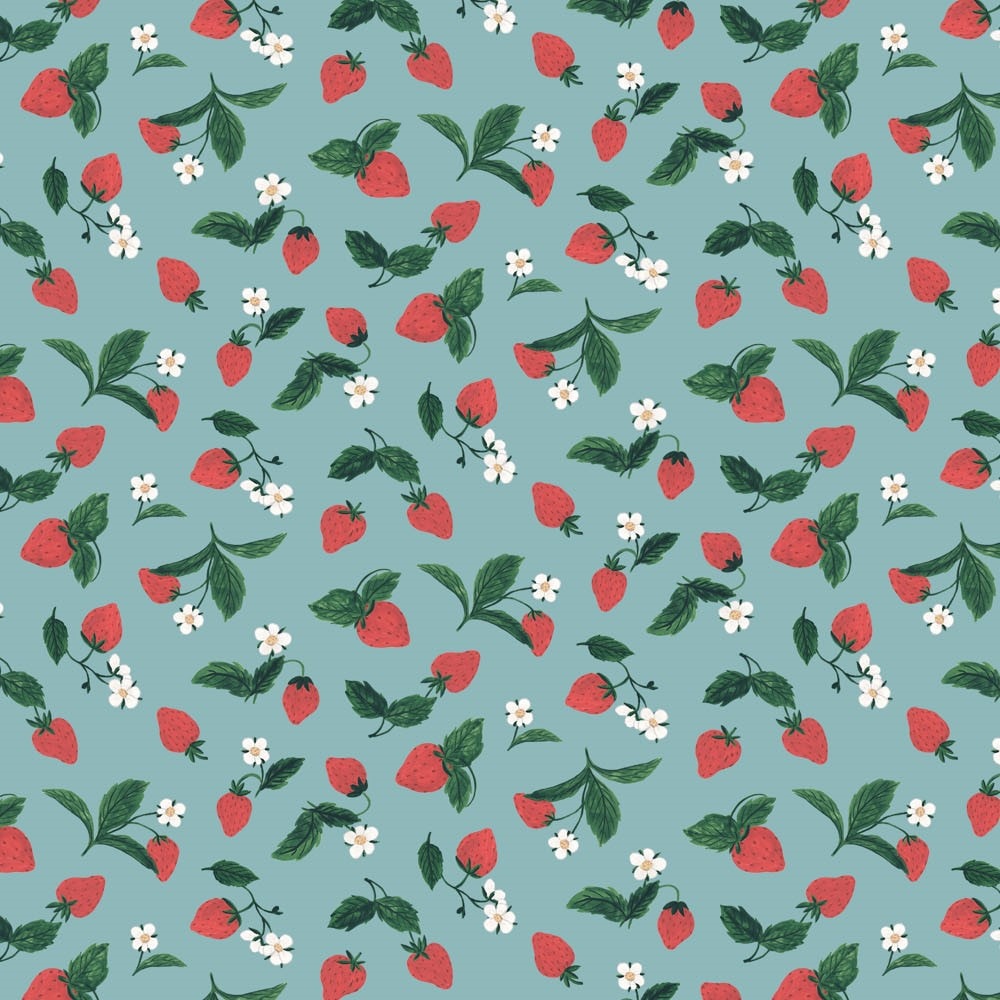 Field Trip Strawberries - Teal