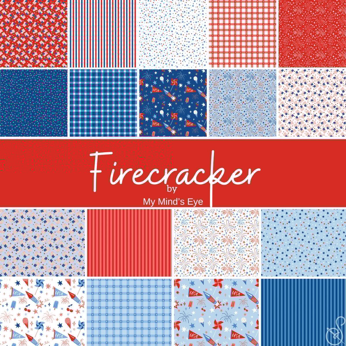 Firecracker Fat Quarter Bundle | My Mind's Eye | 18 FQs