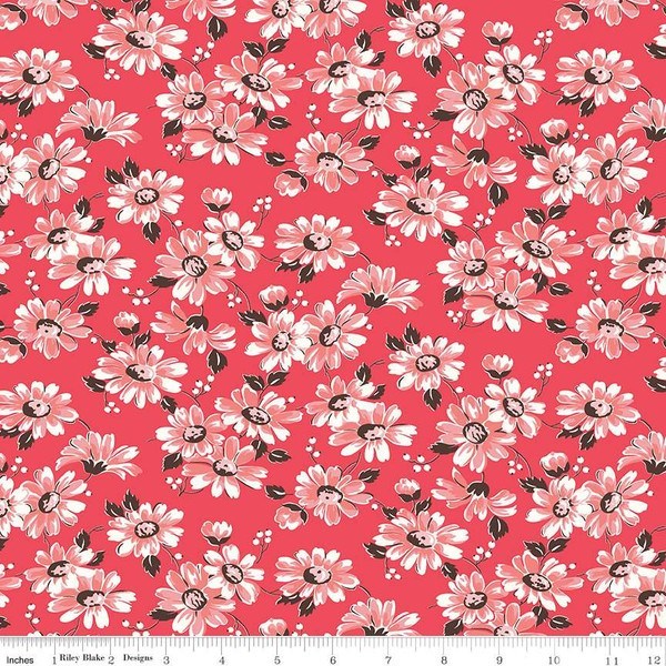 Flea Market Floral - Cayenne - 5 YARDS