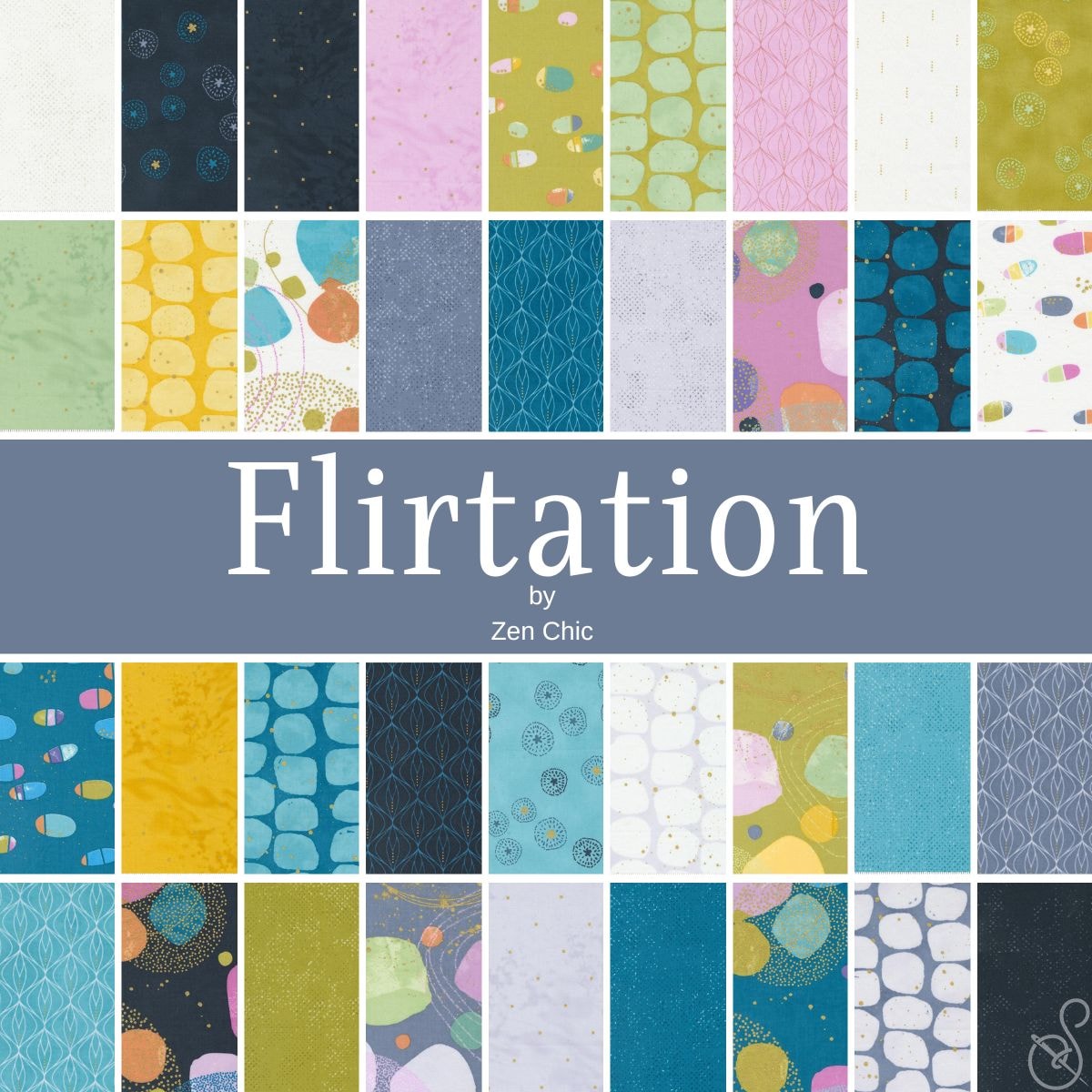 Flirtation Charm Pack | Zen Chic | 42- 5" Squares