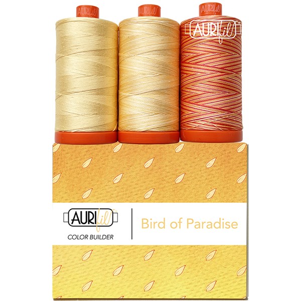 Flora Aurifil Color Builder 50wt - Bird of Paradise