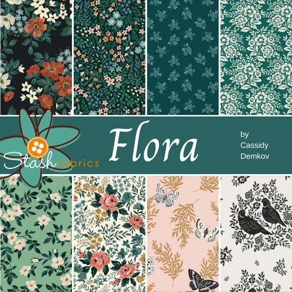 Flora Half Yard Bundle | Cassidy Demkov | 8 SKUs