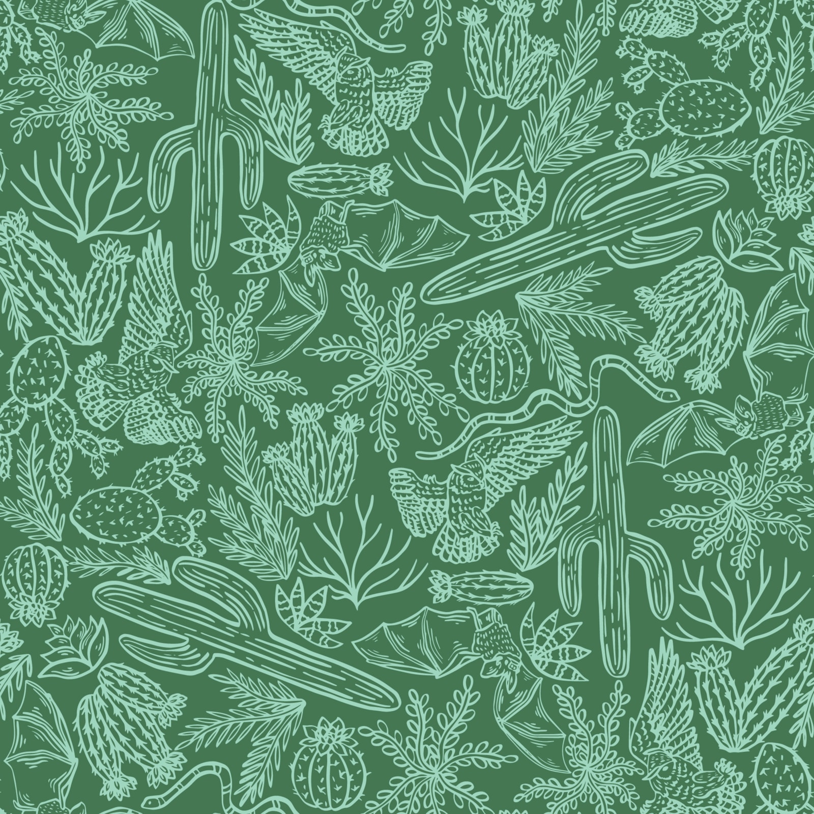 Flora & Fauna - Green