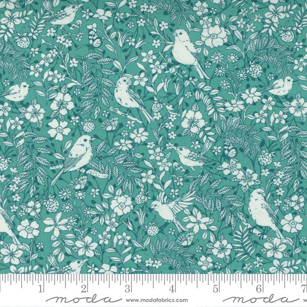 Floral Birdies - Turquoise