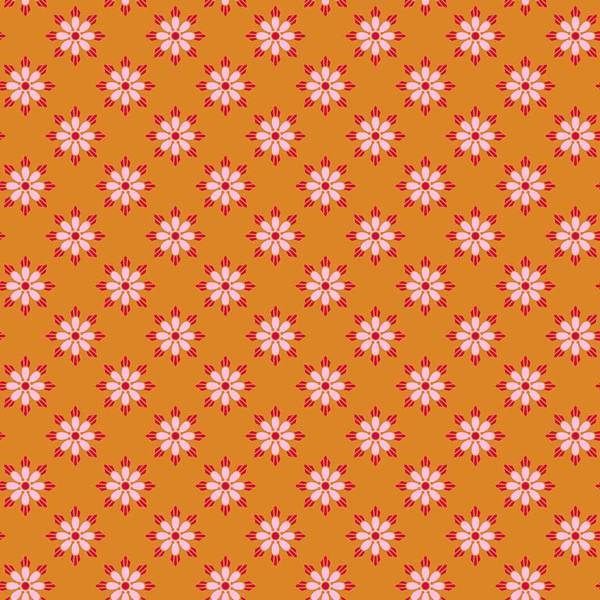 Floral Burst - Burnt Sienna