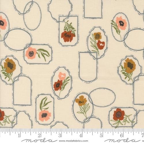 Floral Cameo - Eggshell