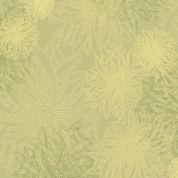 Floral Elements - Pear Green